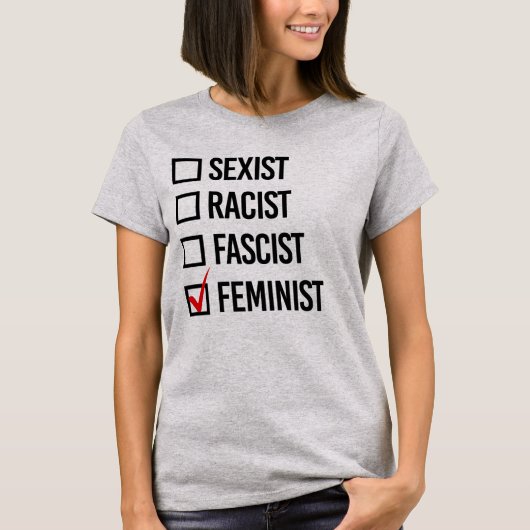 GEKOZEN FEMINISTE T-SHIRT (Voorkant)