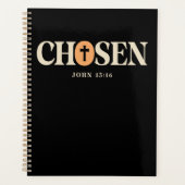 Gekozen - John 15:16 Christelijk Quote Design Planner (Voorkant)