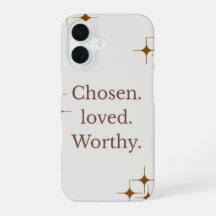 "Gekozen Loved Worthy" iPhone-hoesje