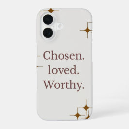 "Gekozen Loved Worthy" iPhone-hoesje iPhone 16 Hoesje