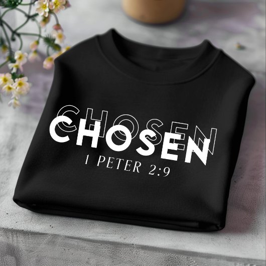 Gekozen voor mannen en vrouwen Christelijk T-shirt