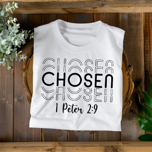 Gekozen voor Mannen Vrouwen en Kinderen Christelij T-shirt