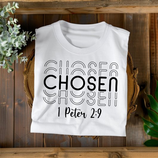 Gekozen voor Mannen Vrouwen en Kinderen Christelij T-shirt