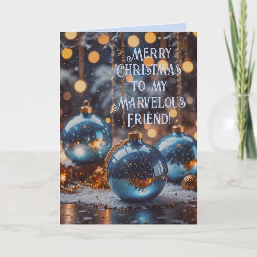 GEKOZEN VRIENDEN KERST KAART (Voorkant)