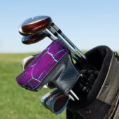 Gekraakt — Deep Paars Golfheadcover (Insitu)