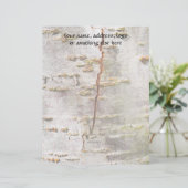Gekraakte Birch Bark Persoonlijk Briefhoofd (Staand voorkant)