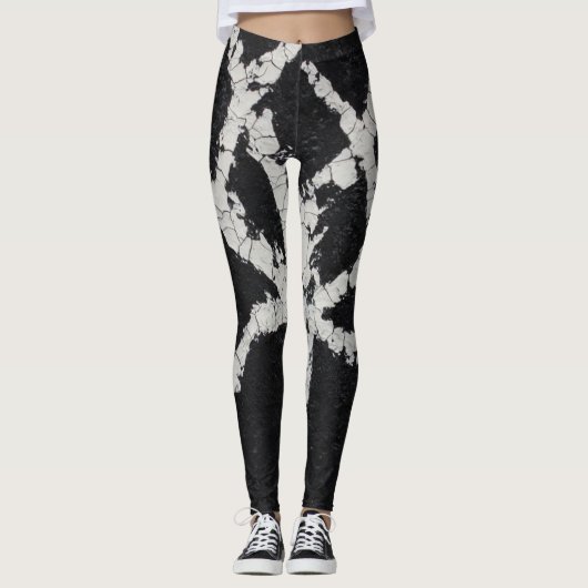 gekraakte boom leggings (Voorkant)