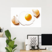 Gekraakte eieren poster (Thuiskantoor)