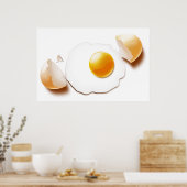 Gekraakte eieren poster (Keuken)