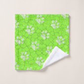 Gekraakte groene proefdoek voor handdoekjes bad handdoek (Wasdoekje)