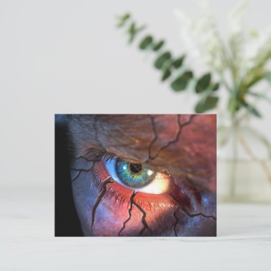 Gekraakte ogen briefkaart (Staand voorkant)