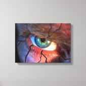 Gekraakte ogen canvas afdruk (Voorkant)