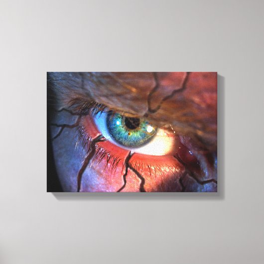 Gekraakte ogen canvas afdruk (Voorkant)
