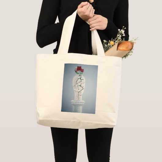 Gekraakte Urn Grote Tote Bag (Voorkant (product))