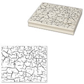 Gekraakte verftextuur rubberstempel (Gestempeld)