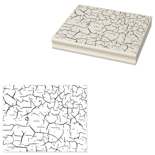 Gekraakte verftextuur rubberstempel (Gestempeld)
