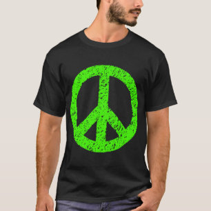 Gekrabbeld Vredessymbool - Chartreuse T-shirt