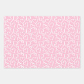 Gekrabbelde Hartjes Patroon Inpakpapier Vel (Voorkant)