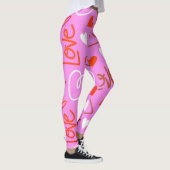 Gekrabbelde Liefdeshart Leggings (Rechts)
