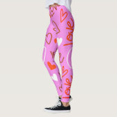 Gekrabbelde Liefdeshart Leggings (Links)