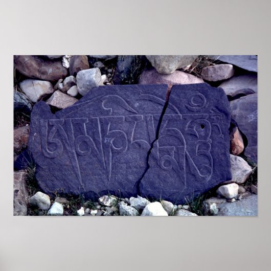 Gekrackeerde mani-steen poster (Voorkant)