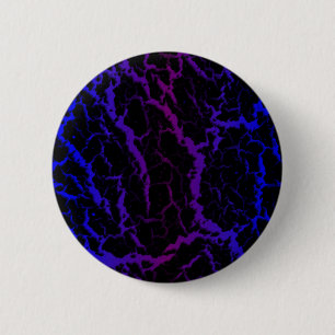 Gekrackeerde ruimteveer - Blauw/Paars Ronde Button 5,7 Cm