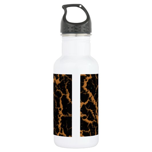 Gekrackeerde ruimteveer - Bronze Waterfles (Achterkant)