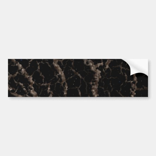 Gekrackeerde ruimteveer - Glitter Brown Bumpersticker (Voorkant)