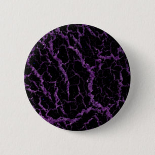 Gekrackeerde ruimteveer - Glitter Paars Ronde Button 5,7 Cm