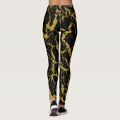 Gekrackeerde ruimteveer - Goud Leggings (Achterkant)