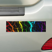 Gekrackeerde ruimteveer - Licht Spectrum Bumpersticker (Op auto)