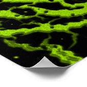 Gekrackeerde ruimteveer - Limoen Poster (Hoek)