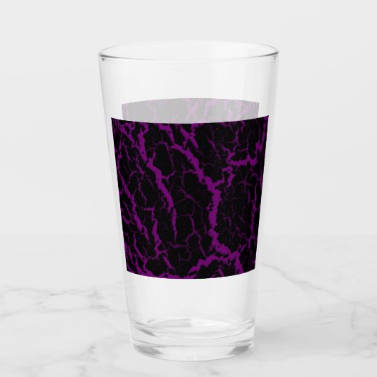 Gekrackeerde ruimteveer - Paars Glas (Voorkant)