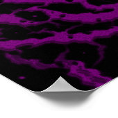 Gekrackeerde ruimteveer - Paars Poster (Hoek)