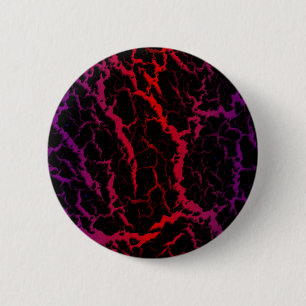 Gekrackeerde ruimteveer - Paars/rood Ronde Button 5,7 Cm
