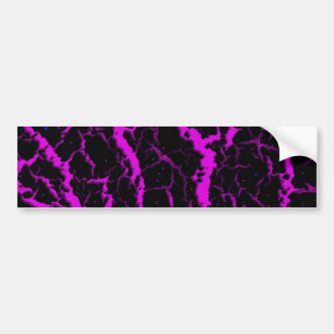 Gekrackeerde ruimteveer - Roze Bumpersticker