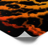 Gekrackeerde ruimteveer - Warmte ROYCB Poster (Hoek)