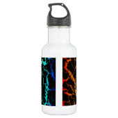 Gekrackeerde ruimteveer - Warmte ROYCB Waterfles (Achterkant)