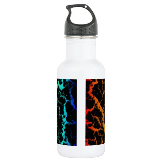 Gekrackeerde ruimteveer - Warmte ROYCB Waterfles (Achterkant)