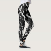 Gekrackeerde ruimteveer - wit leggings (Rechts)