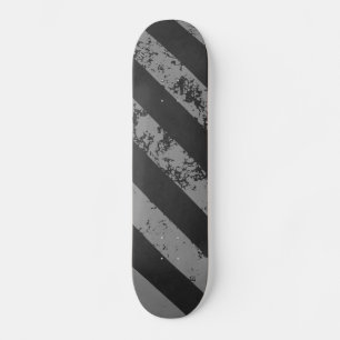 Gekrackeerde strepen zwart/grijs skateboard