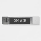 Gekrast metaaleffect op het teken van de luchtdeur deurbordje (Voorkant)