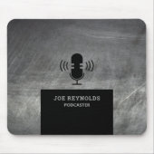 Gekrast Metaaleffect, Podcaster, Podcast Muismat (Voorkant)