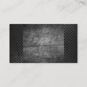 Gekraste achtergrond | Geperforeerd metaal Visitekaartje (Achterkant)