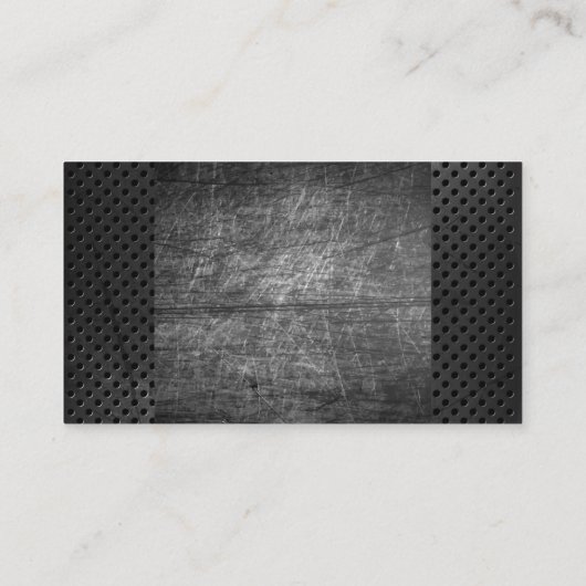 Gekraste achtergrond | Geperforeerd metaal Visitekaartje (Achterkant)