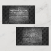 Gekraste achtergrond | Geperforeerd metaal Visitekaartje (Voorkant / Achterkant)