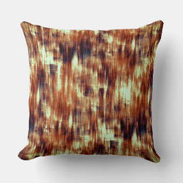  gekraste bruine of koraalkleurige vlekken boven b kussen