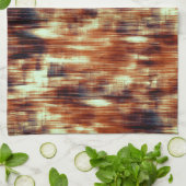 gekraste bruine of koraalkleurige vlekken boven b theedoek (Gevouwen)