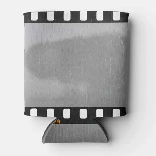 Gekraste filmstrip,  plaatsaanduiding. blikjeskoeler (Voorkant)