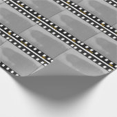 Gekraste filmstrip,  plaatsaanduiding. cadeaupapier (Hoek)